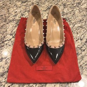Valentino Rock Stud Patent Shoes